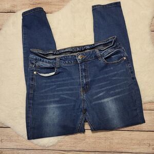 Blue Republic darkwash stretch skinny jeans